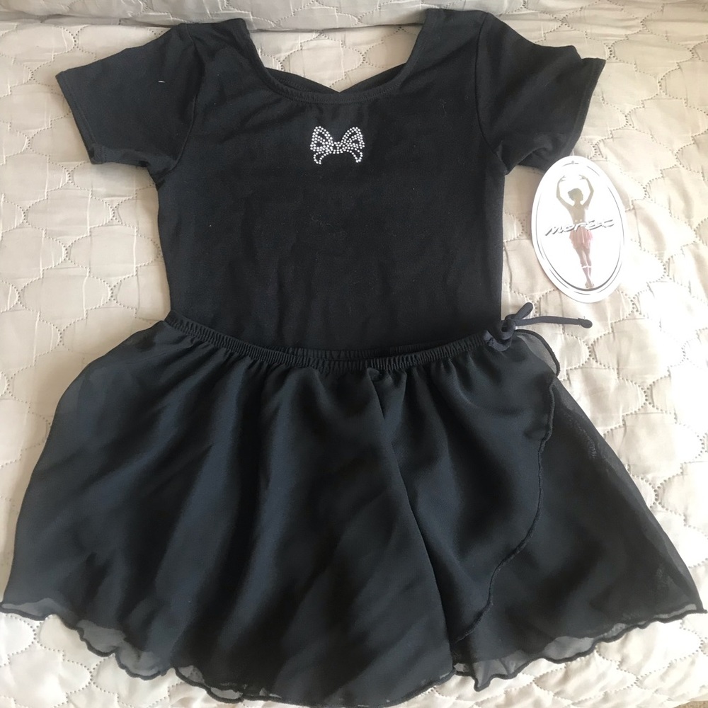 NWT Girls Black Leotard and Tutu